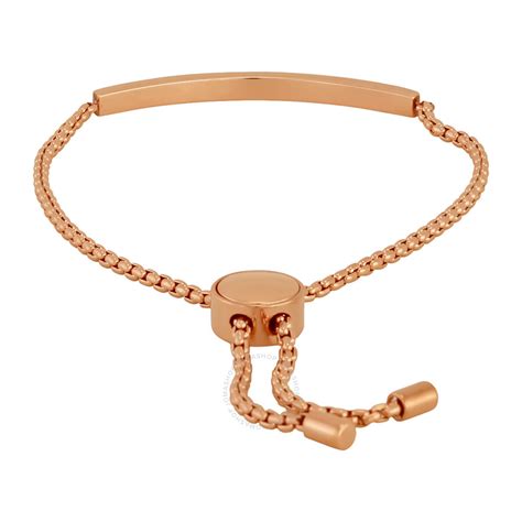 michael kors rose gold toggle necklace|Michael Kors rose gold bracelet.